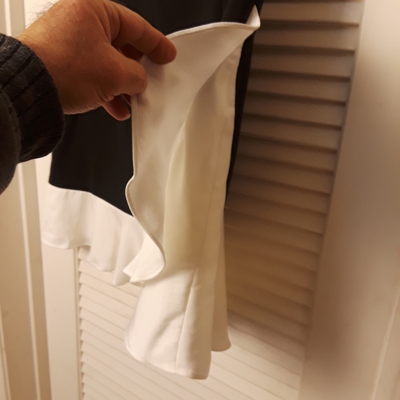 Kate Spade Skirt 10 Color Block A-line Skirt Black White See Measurements - Picture 6 of 16